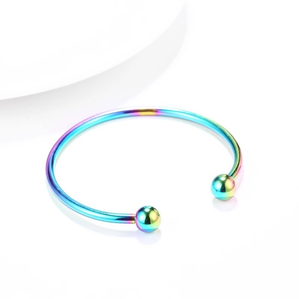 Women Stainless Steel Fit Bangle Bracelet - Picture 5 of 8